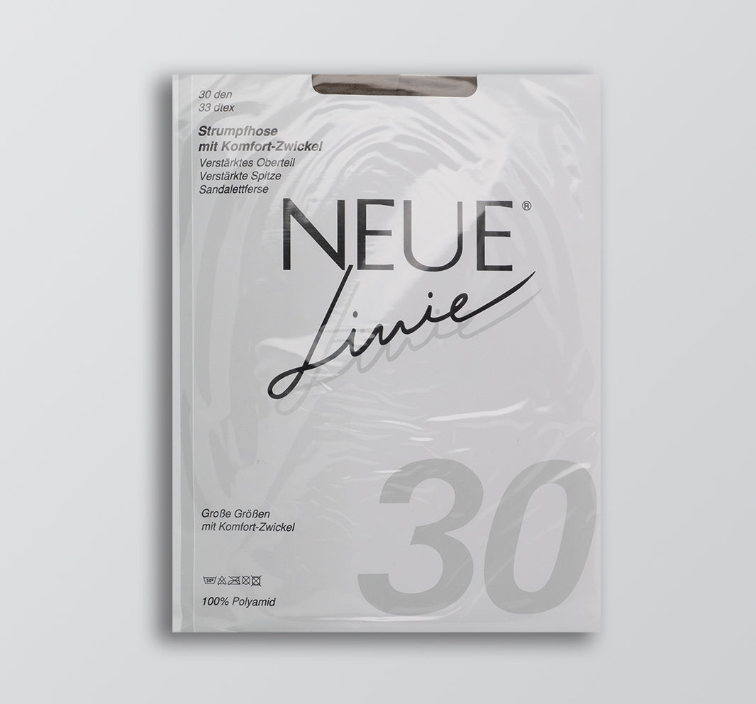 NEUE Linie Strumpfhose 30 DEN DIAMANT Plus-Size 48-50
