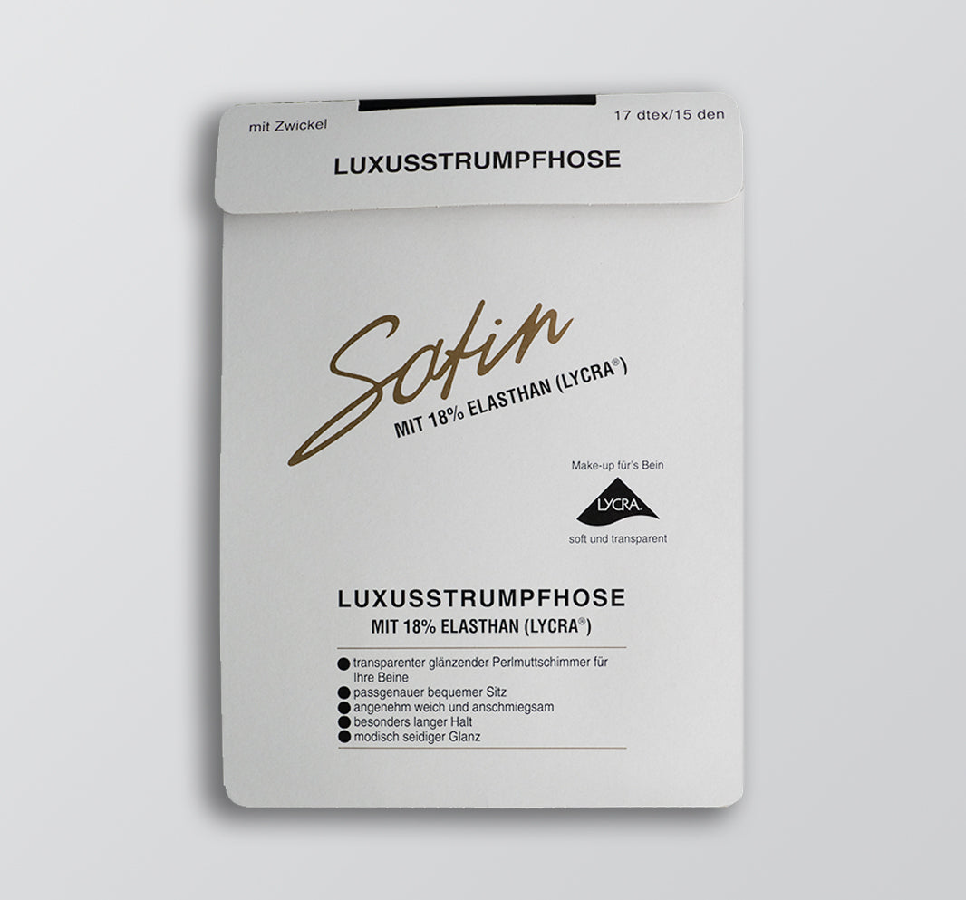 Luxus Strumpfhose "SATIN" 15 DEN schwarz